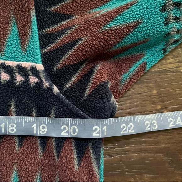 Patagonia Synchilla snap T laughing waters Aztec brown fleece pullover M read - Picture 12 of 16